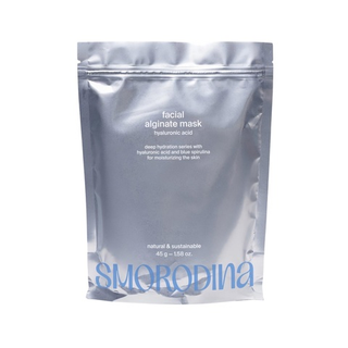 Увлажняющая альгинатная маска с голубой спирулиной и гиалуроновой кислотой, 45 гр (Smorodina)