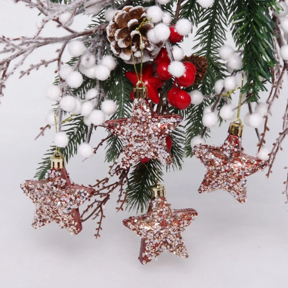 Набор украшений SHINE «Starlight» 6 см (4 шт.), copper