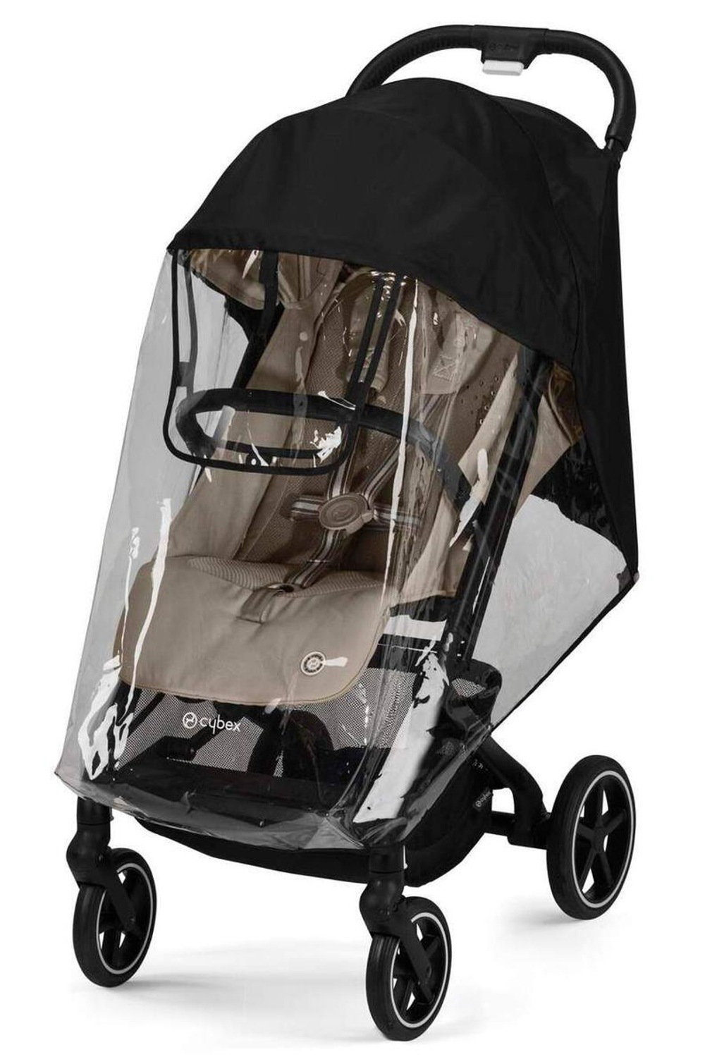 Прогулочная коляска Cybex Beezy 2024 Almond Beige с дождевиком и бампером