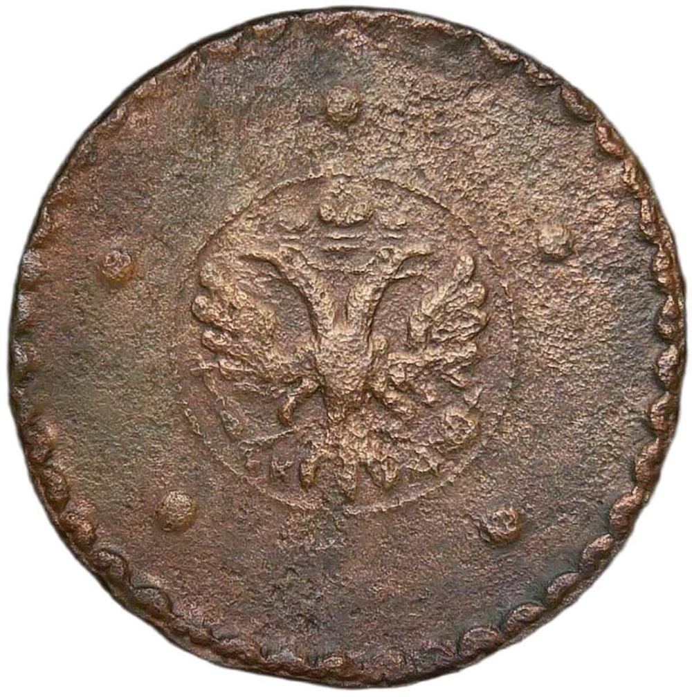 5 копеек 1727 КД дата одна точка над короной ''крестовая'' (F-VF)