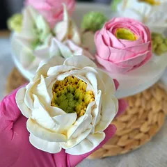 Зефир «Пион с тычинками»