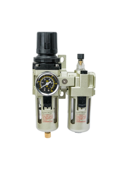 Фильтр-влагоотделитель для компрессора с регулятором давления и лубрикатором (1/4; 1700 л/мин; 10 бар) Gigant GAC3010-02