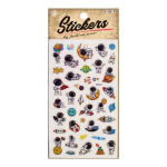 Наклейки "Космонавты" 21,5*11см. светятся в темноте