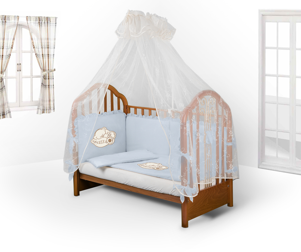 Арт.77730 Набор в детскую кроватку для новорожденных  ДИАНА - Мишка в памперсе 6пр