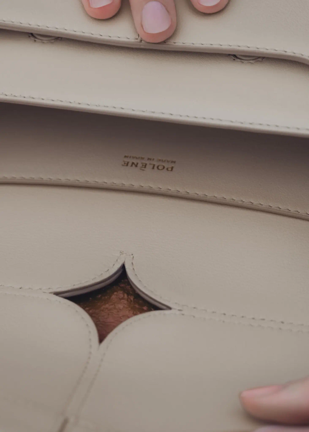 POLENE СУМКА OSMO, ЦВЕТ МЕЛА