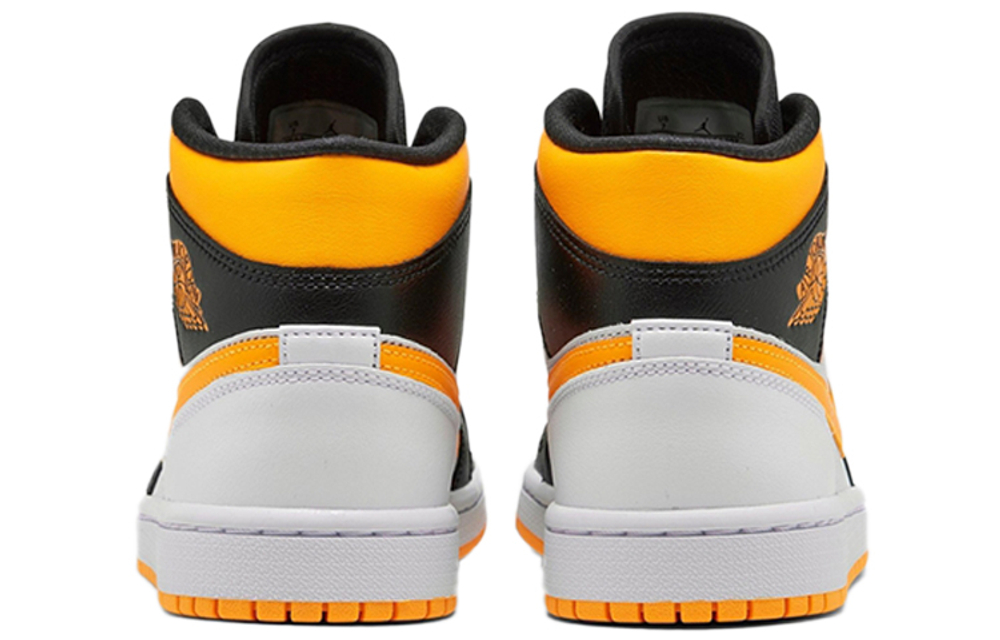 Jordan 1 Mid Laser Orange Black Women's