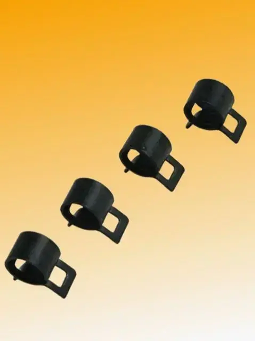 Хомут (4 шт) 8 мм пружинный автомобильный самозажимной