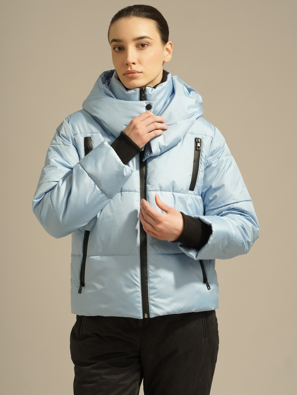 Куртка зимняя укороченная, blue