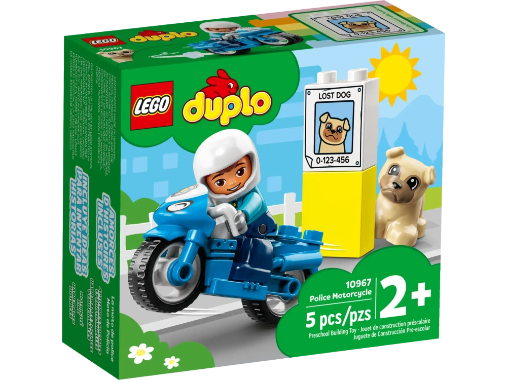 Конструктор LEGO Duplo 10967 Полицейский мотоцикл
