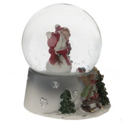 GAEM Фигурка декоративная "Снеговик" в стекл шаре, L7 W7 H8,5 см, 2в.