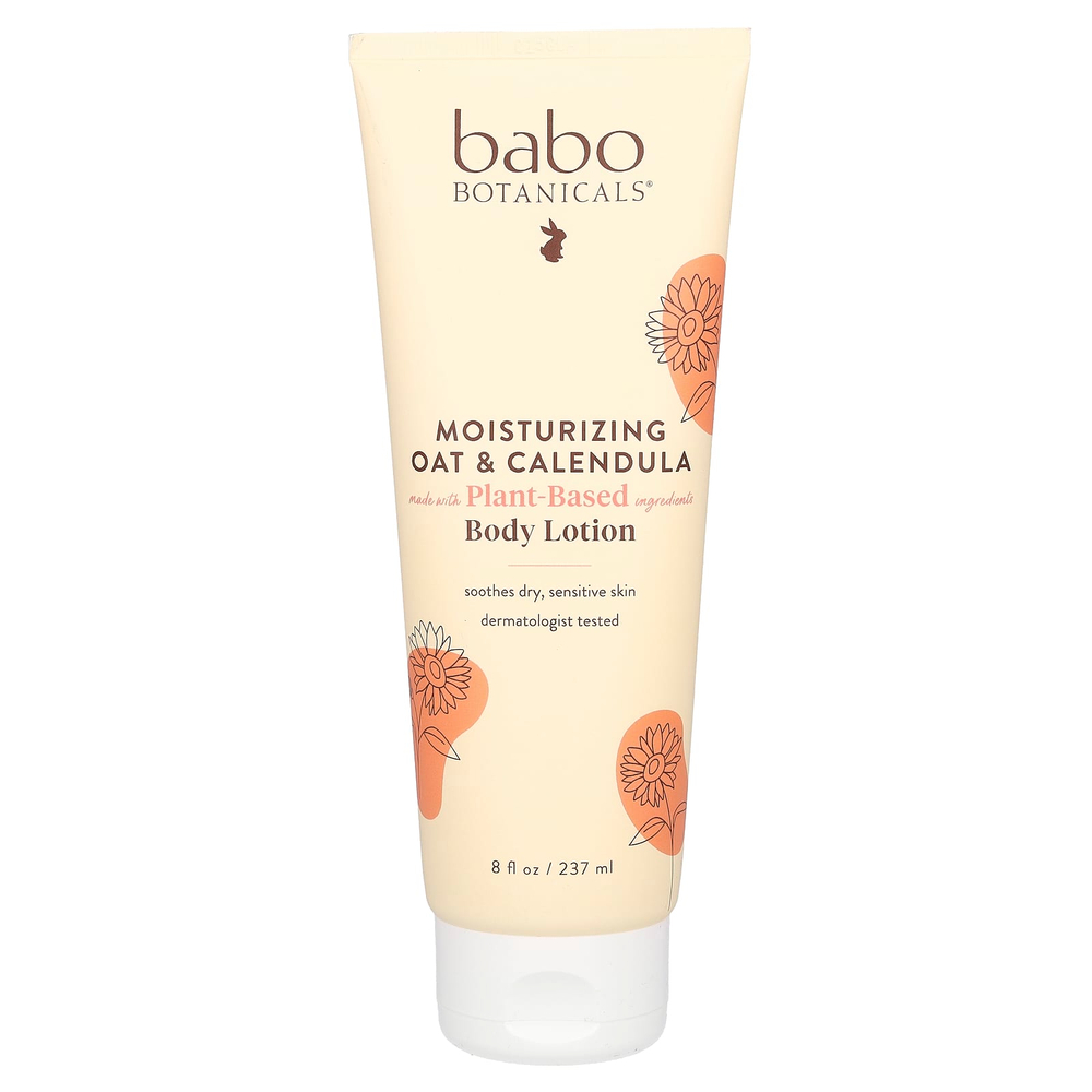 Babo Botanicals, увлажняющий лосьон для тела, с овсом и календулой, 237 мл (8 жидк. унций)