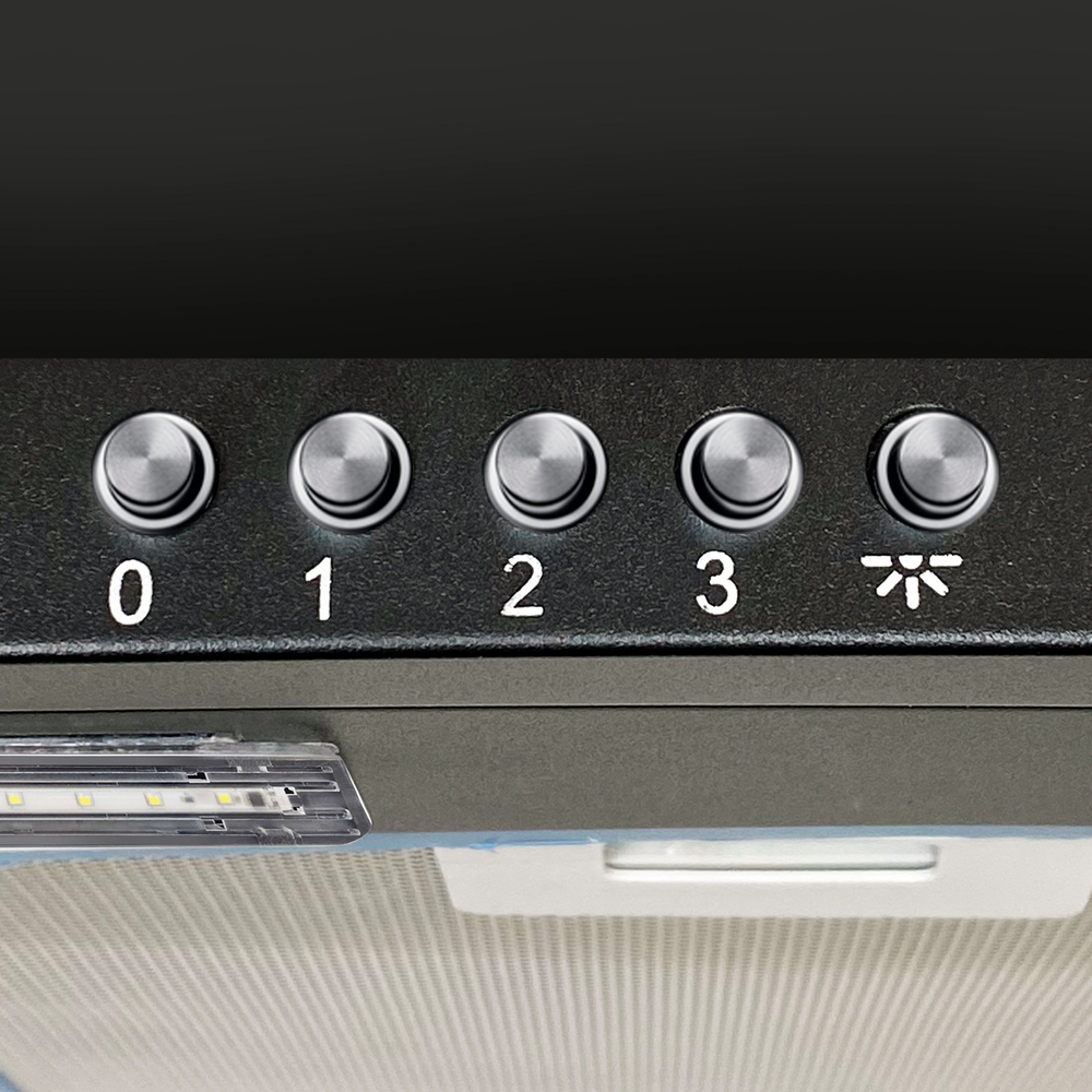 Вытяжка купольная Ginzzu HKH-120 черный 480 м3/час