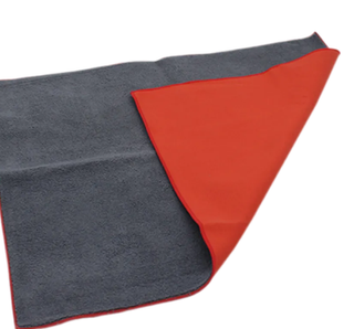 Салфетка микрофибра "NTS-SALFETKA-CCT-4050-RD-GY (1шт) 40х50см замшевая красно-серая