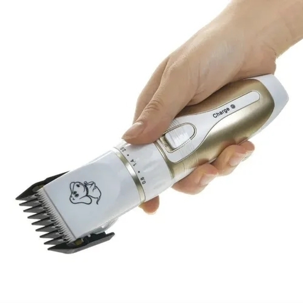 Машинка, Триммер для стрижки домашних животных, без вибрации и шума "Pet Grooming Hair Clipper Kit"