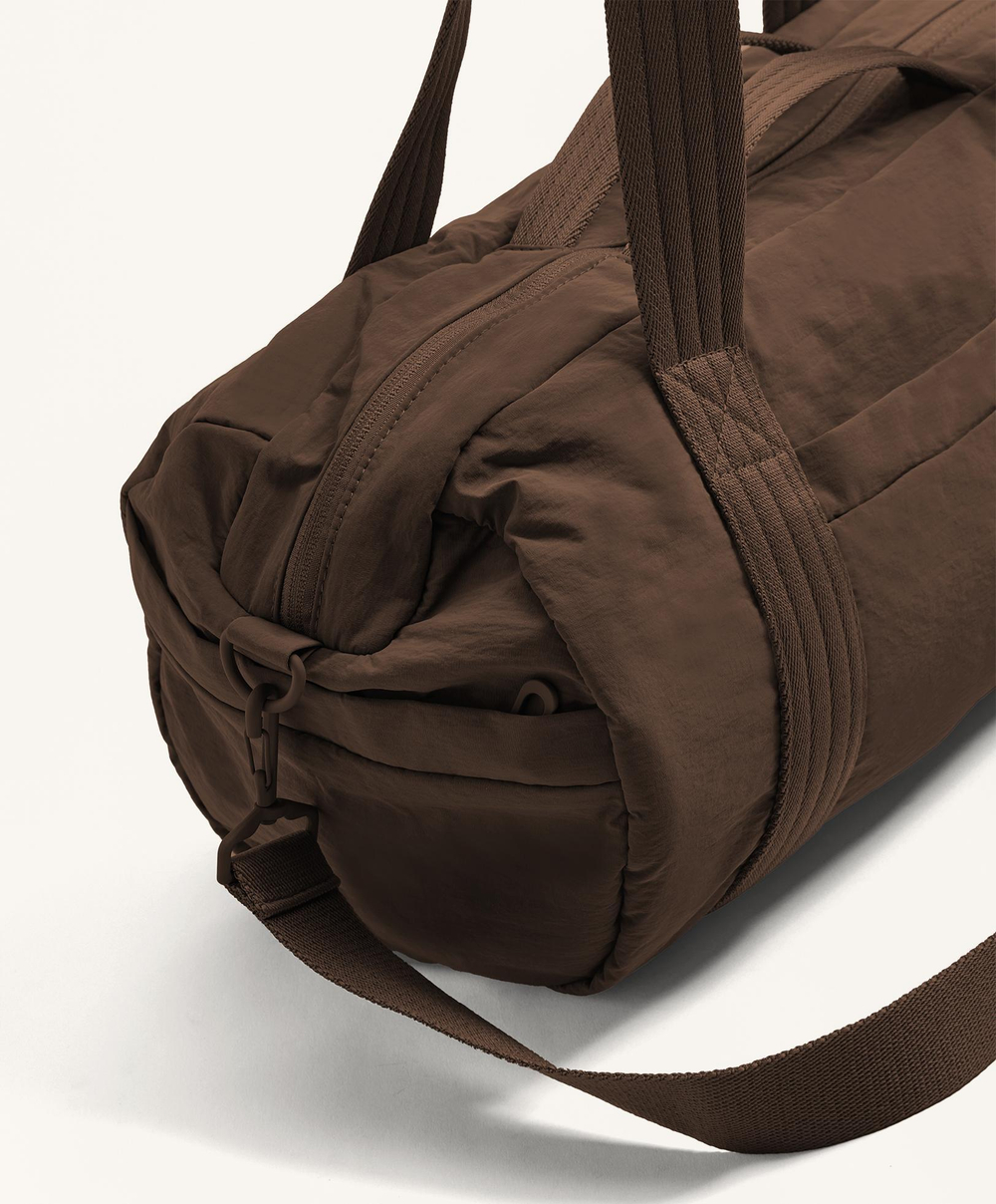 Oysho Спортивная сумка в стиле боулинга, коричневый