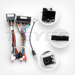 Комплект рамки с разъёмами 9" Hyundai Starex, H1 2007-2014 (черная) - Car-Smart 7001