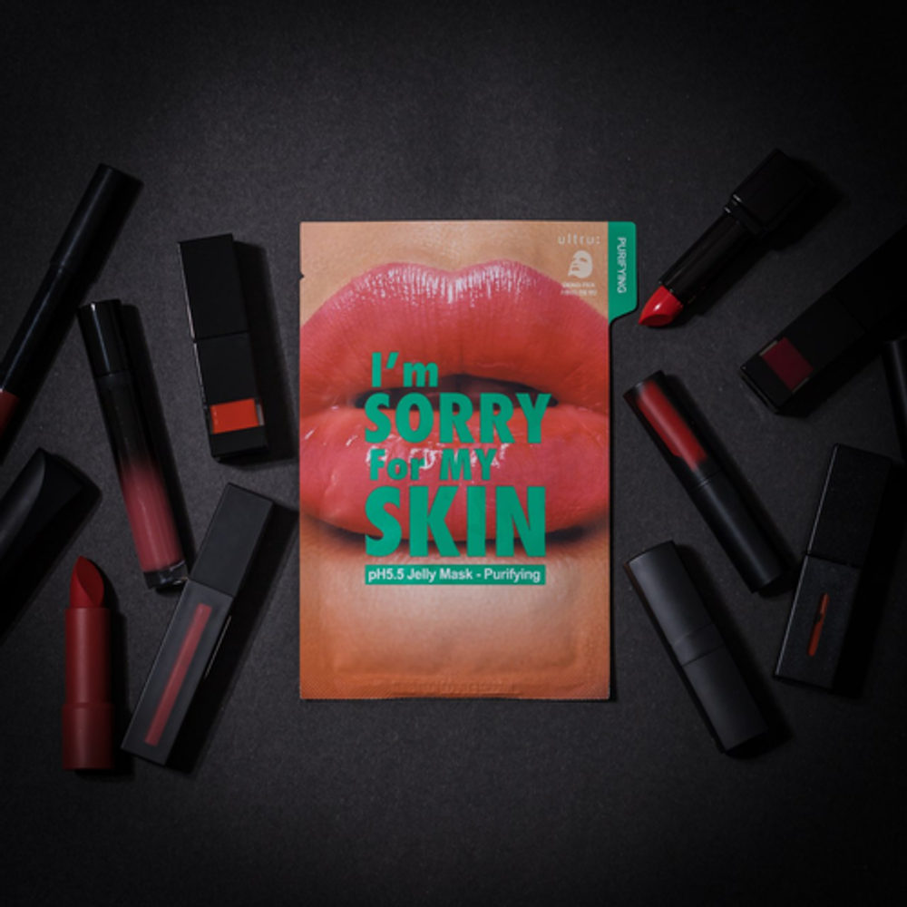I'm Sorry For My Skin Маска для лица тканевая желейная очищающая - pH5.5 jelly mask-purifying, 33мл, шт