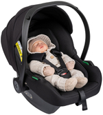 Детская коляска Indigo Barbara Eco Classic 3 в 1 с автокреслом Avionaut Cosmo Black Be02 св.бежевая кожа