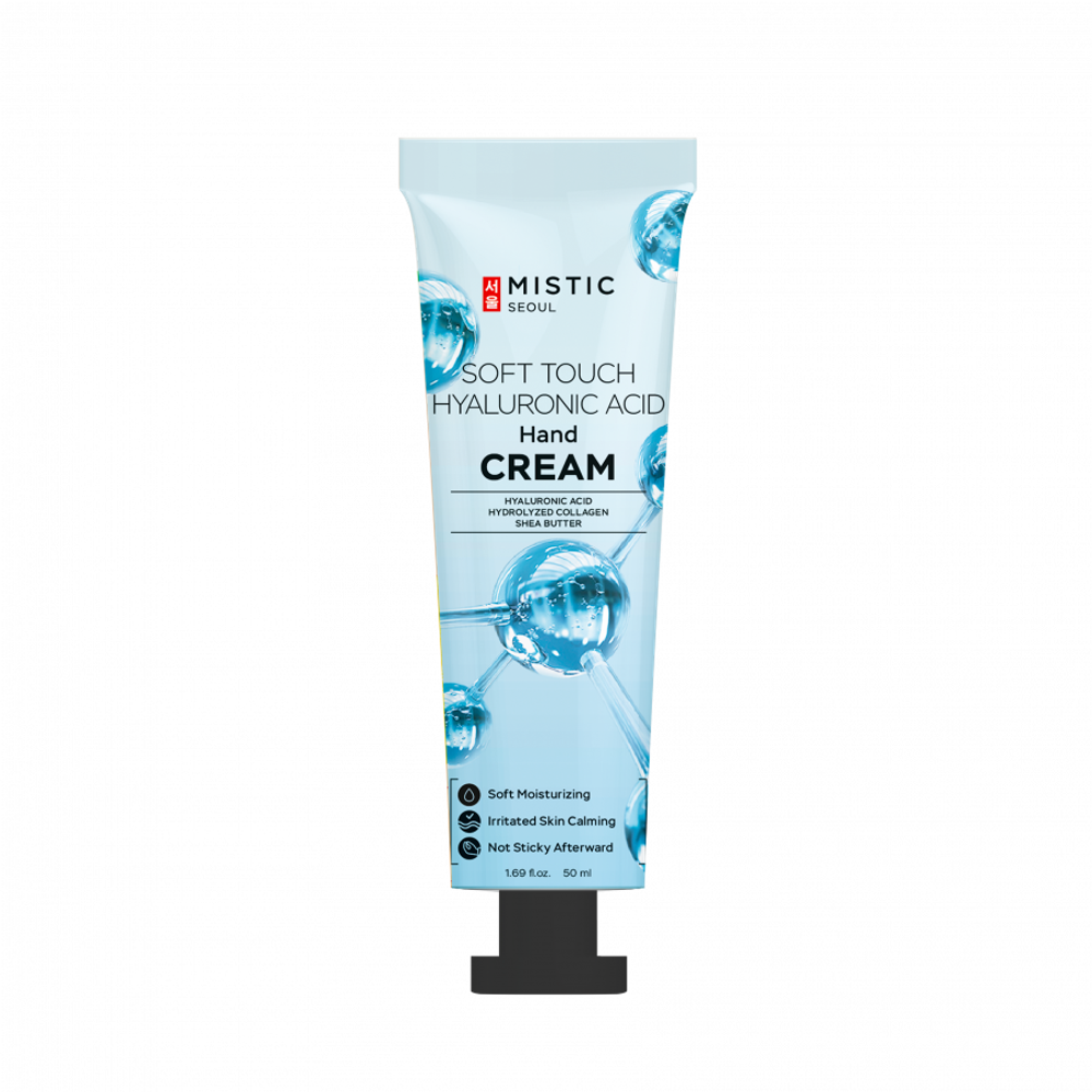 MISTIC SOFT TOUCH HYALURONIC ACID Hand Cream Увлажняющий крем для рук с гиалуроновой кислотой и коллагеном 50мл