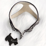 9306 Шлейка кожаная "Перламутр" / PREMIUM