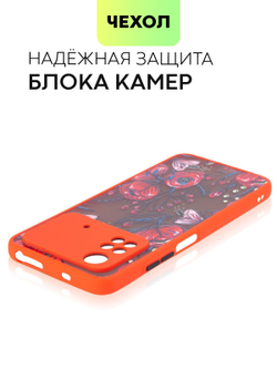 Чехол BROSCORP для Poco M4 Pro оптом (арт. XM-PM4PRO(4G)-ST-TPU-RED-PRINT)