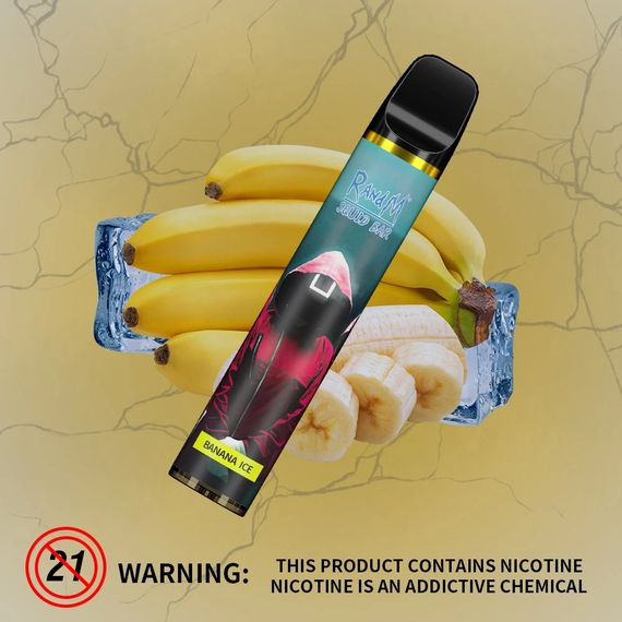 RandM SQUID BAR 2500 - Banana Ice (2% nic)
