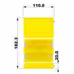 Надувная лестница для бассейна из ПВХ с бассейном, жёлтый, 1.82*1.1*0.87 м