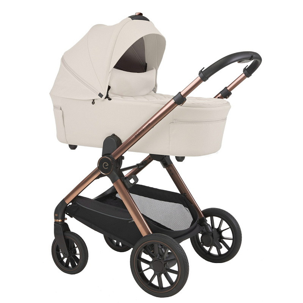 Детская коляска 3 в 1 Espiro Code 2025 и автокресло Pi Gray blue 09 bave ecru/ Серый/синий (Gray blue 103)