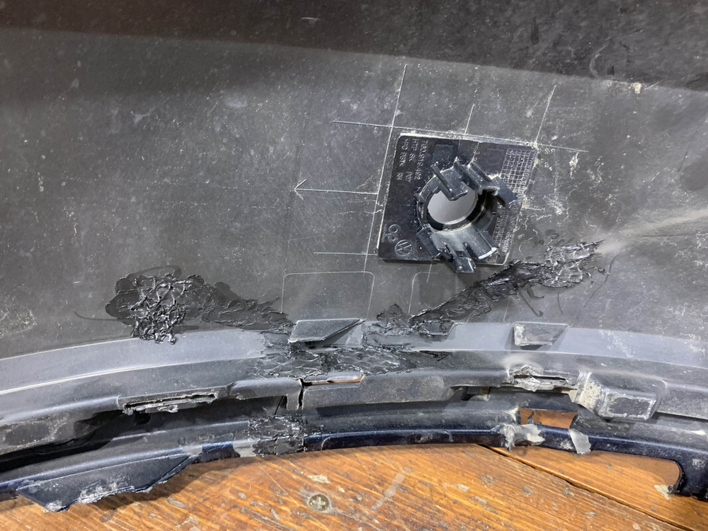 Бампер задний Volkswagen Touareg 3 18-нв Б/У Оригинал 760807417GGRU