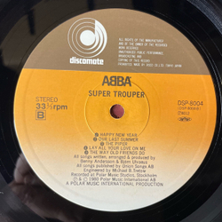Винтажная виниловая пластинка LP ABBA АББА Super Trouper (Япония 1980) (Оби) Happy New Year