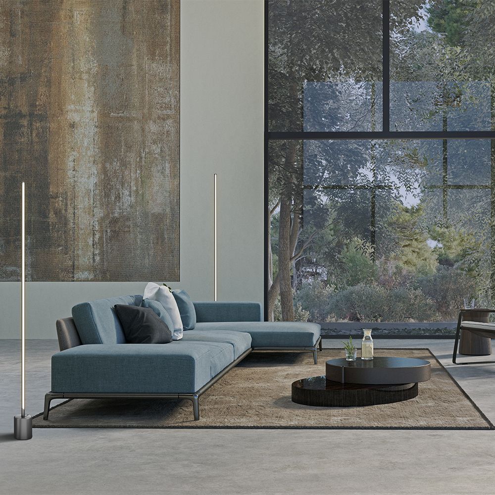 Торшер светодиодный диммируемый Maytoni Flow MOD147FL-L20BK1