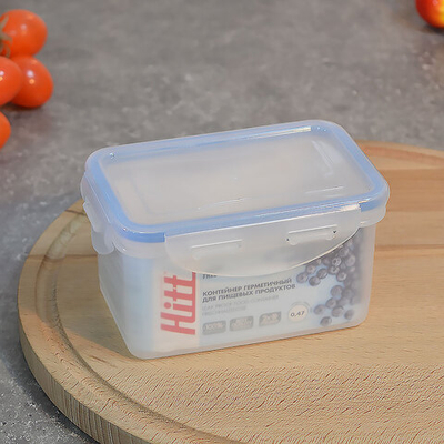 Контейнер 0,47л герметичный прямоугольный "Hitt"