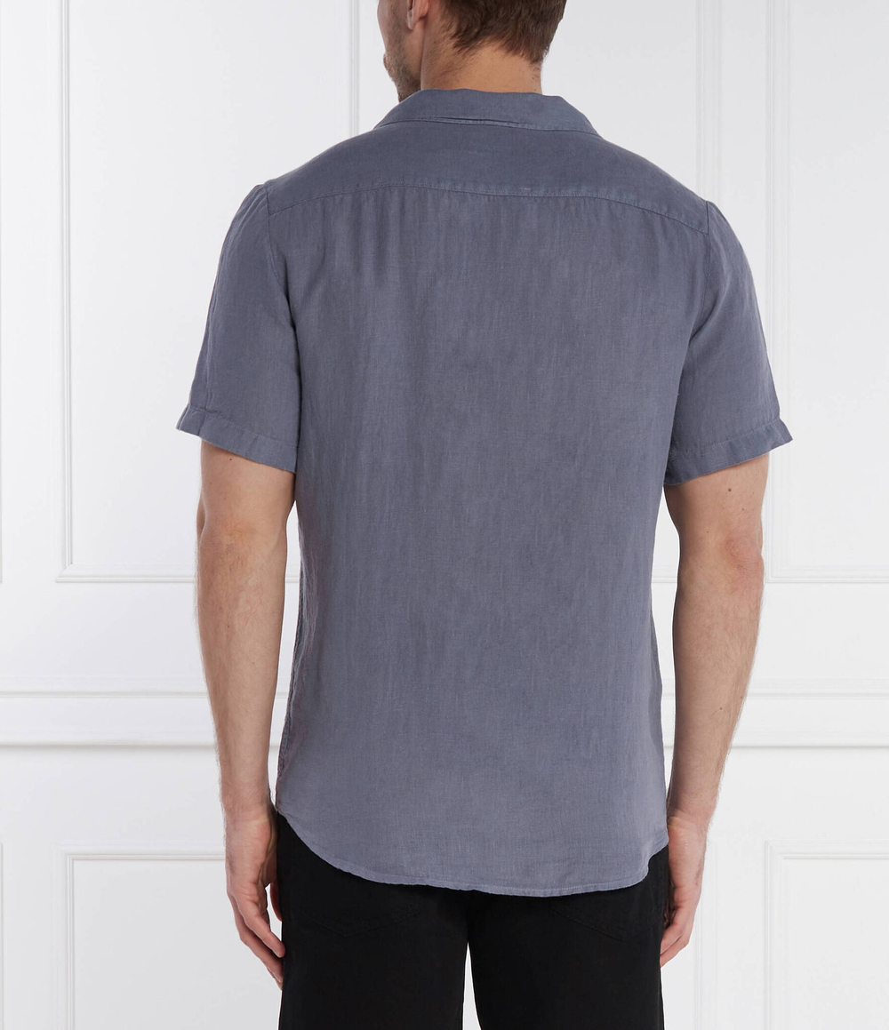 Льняная рубашка Ellino HUGO - темно-синий(50490761)