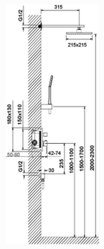 Душевой комплект Timo Selene SX-2069/03SM, черная