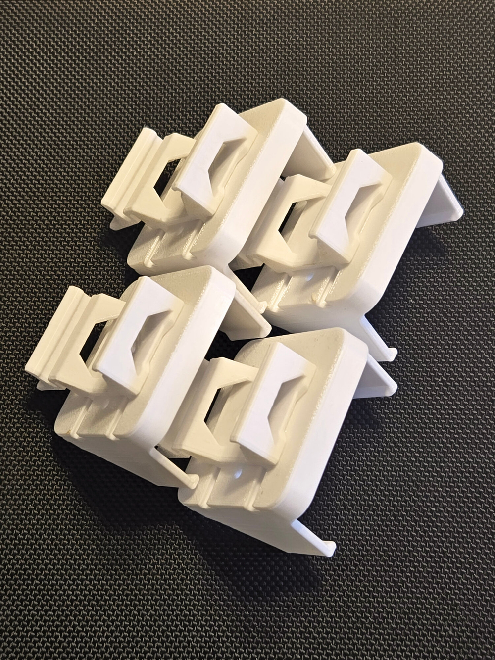 Набор 4 шт. Крепление для одноканального реле Aqara T1 (с нейтралью) на DIN-рейку SSM-U01, 3D печать, белое