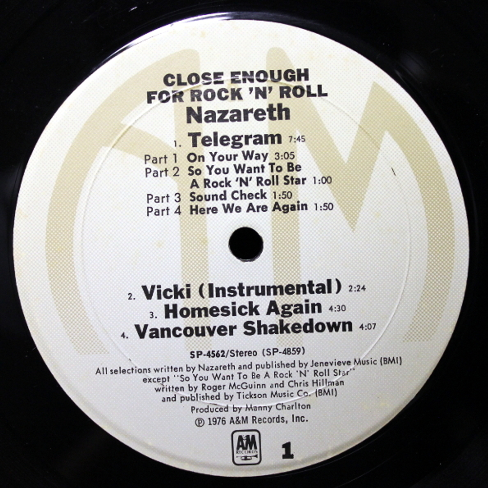 Nazareth / Close Enough For Rock 'N' Roll (LP)