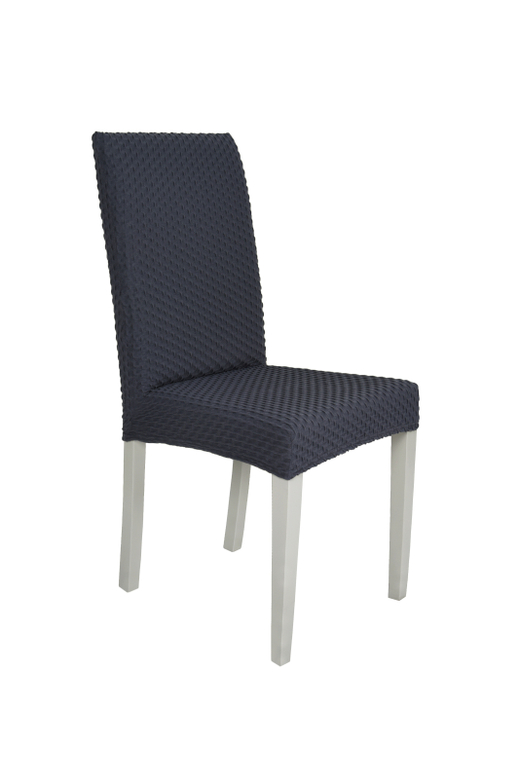 Чехол на стул без оборки Стрейч, цвет Антрацит, Набор 4 шт.