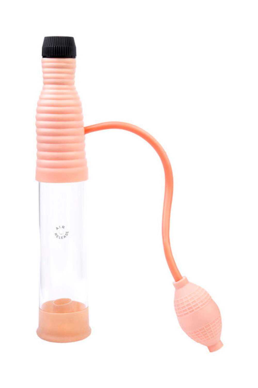 Помпа для пениса Dream Toys, вакуумная механическая, с грушей (Цвет: прозрачный)