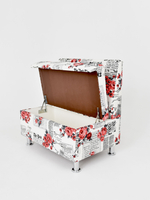 Стильный компактный диван Фабрики ОНИКС из практичного и износостойкого материала с оригинальным дизайном, вместительным ящиком для хранения, мягким наполнителем для дома, дачи и офиса