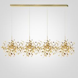 Люстра Tezani Argent Suspension Linear Gold 4L 140 By Imperiumloft