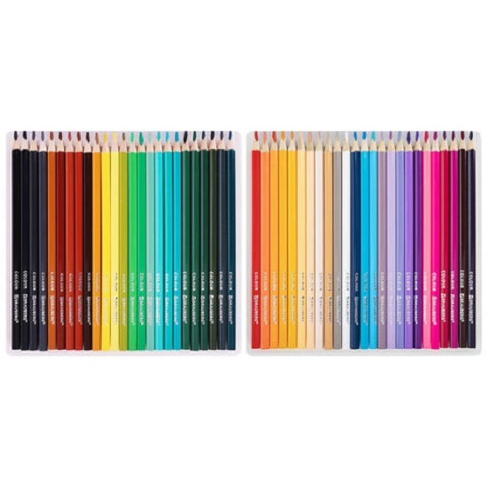 Карандаши цветные трёхгранные 50цв. Brauberg, супермягкие