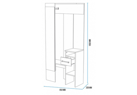 Прихожая Woodville Рогес сонома