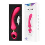 Розовый изогнутый вибромассажер 21,1см I-Moon Vibrator MY-225