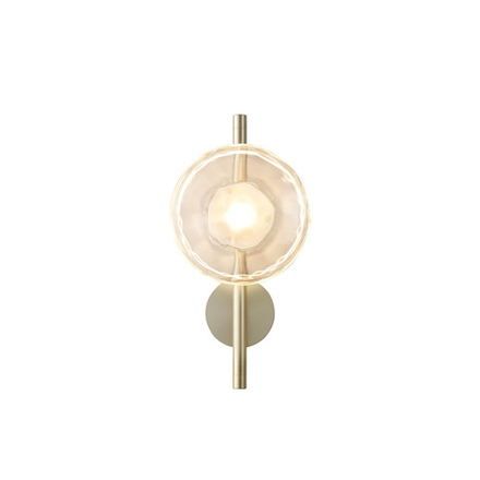 Wall design lamp  Ceto by Ross Gardam 1 lampshade  on a leg (Gold)