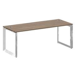 Onix Direct Lux Стол руководителя О-обр. м/к M-O.MO-SRR-6.8 Дуб Аризона/Нержавеющая Сталь/Хром 1980*