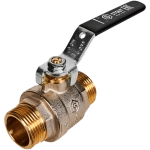 STOUT Кран шаровой полнопроходной, НР/НР, ручка рычаг 1*