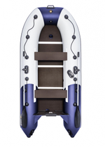 Ривьера 3400 СК Компакт синяя слань+киль (лодка ПВХ под мотор)
