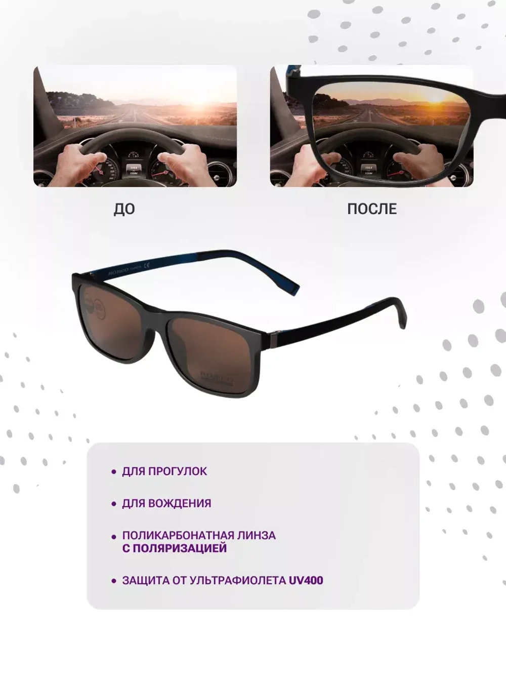 Оправа с магнитными накладками 4в1