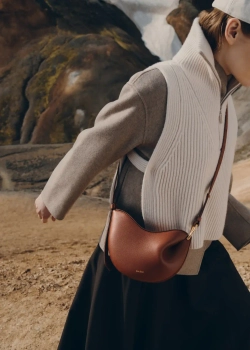 POLENE СУМКА TONCA, КОНЬЯЧНЫЙ