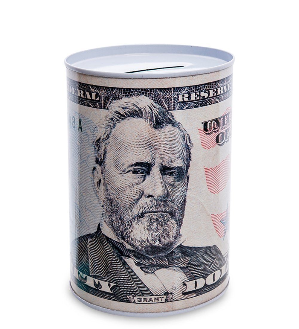 GAEM Art BX- 47/2 Металлическая копилка мал. «50 Долларов»